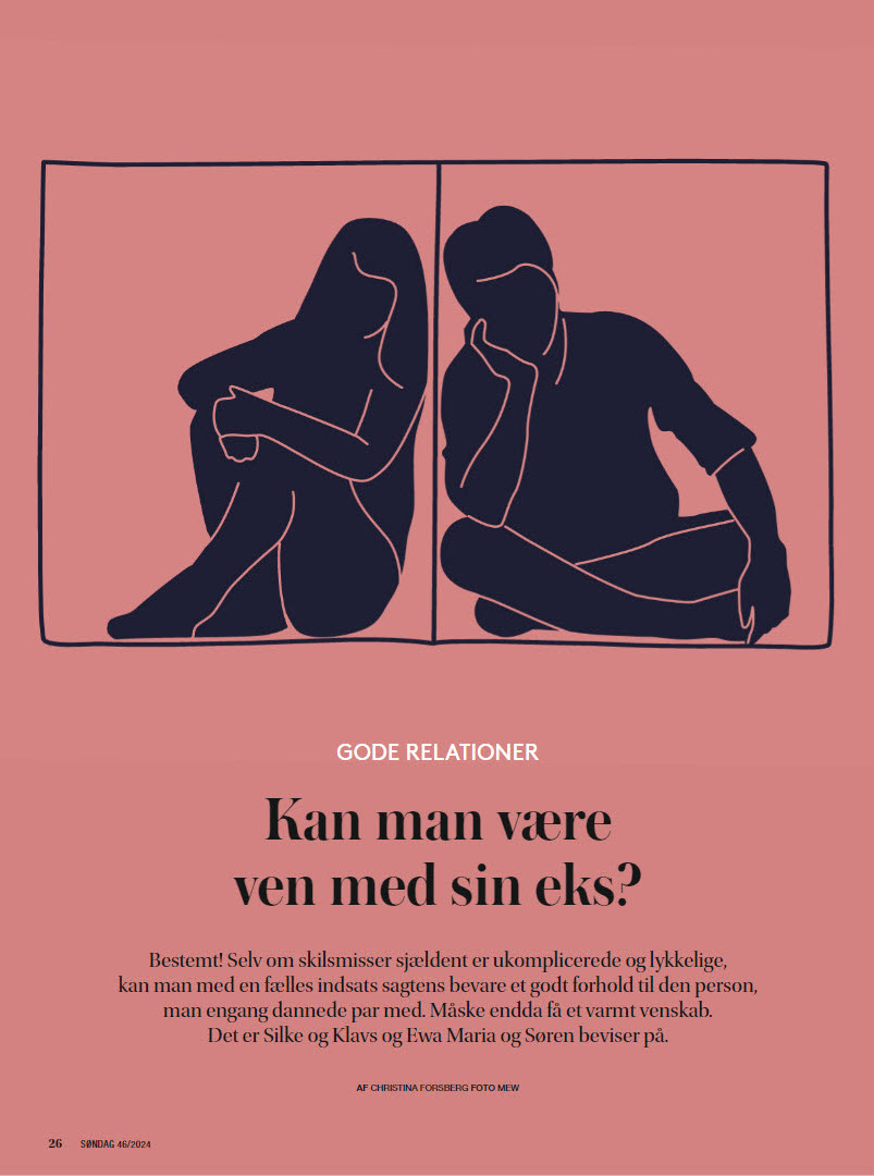 Kan man være ven med sin eks #Søndag #ugebladet søndag